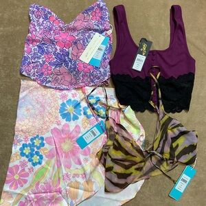 Size SM Cropped Tanks and Coverup Bundle by Beach Bunny